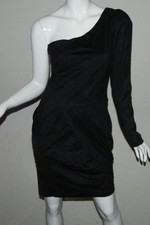 KARDASHIANS BEBE One Shoulder Dress Small little black dress