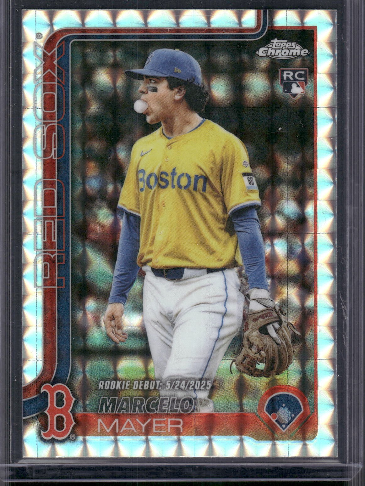 2025 Topps Chrome Update Marcelo Mayer Debut RC Geometric