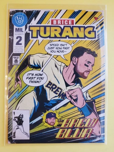 2025 Milwaukee Brewers Police "1st Edition" Baseball Card #6 Brice Turang - Picture 1 of 2