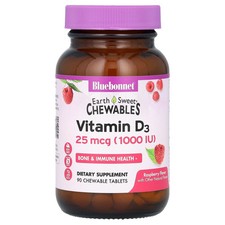 EarthSweet  Chewables, Vitamin D3, Raspberry,...