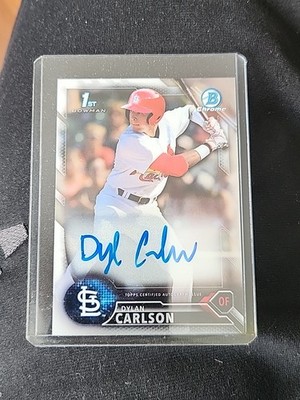 2016 Bowman Draft - Chrome Draft Pick Autographs Dylan Carlson #CDA-DC (AU, RC)