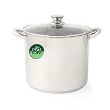 Russell Hobbs Classic 26cm Stockpot – 11.5L Stainless Steel with Glass Lid