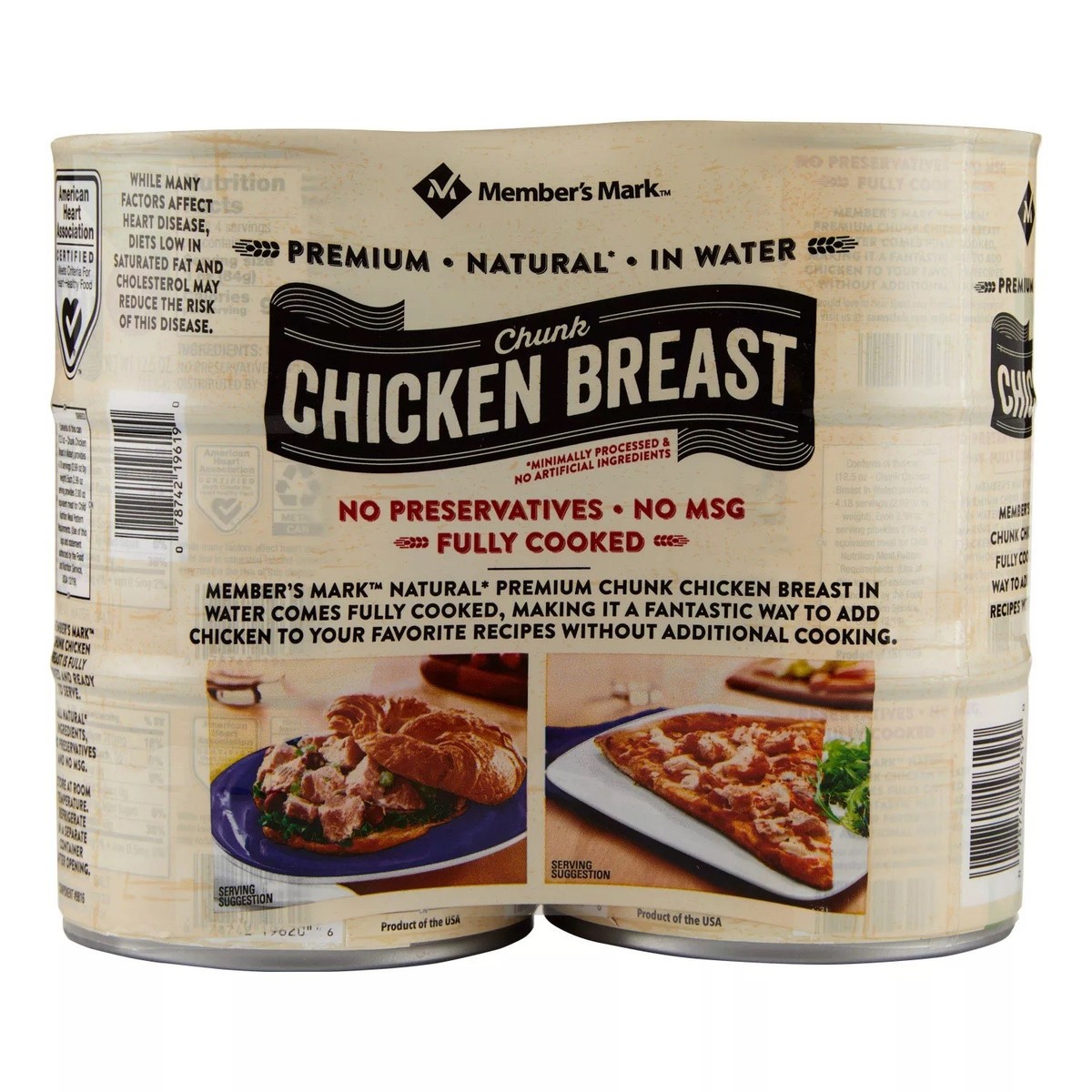 Member's Mark Premium Chunk Chicken Breast, 12.5 Ounce (Pack