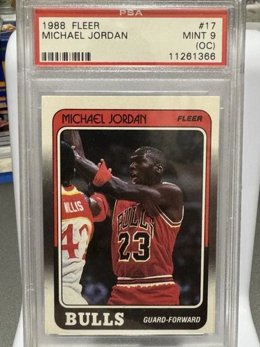 1988 Fleer Michael Jordan #17. PSA MINT 9 (OC). Chicago Bulls, HOF 🐐 🔥