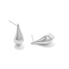 Kendra Scott Quincy Small Stud Earrings - Silver: Rhodium Over Brass, Post