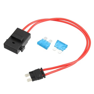 32V Standard Fusible Adaptateur Fusible Trousse avec 2pcs 15A Lame Style Fusible - Photo 1/4
