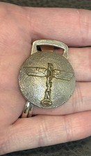 Vintage BOEING Manhattan Totem Logo Watch Fob Pendant Charm Medal Medallion