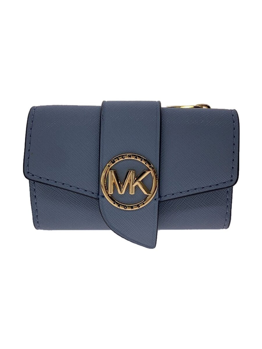 Michael Kors Blue Leather Key Case for Women