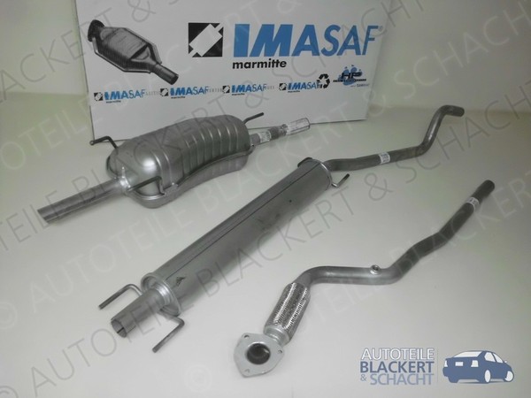Imasaf Auspuffset Ab Kat für Opel Astra G 1.6 Kombi+Kasten BJ 03-05|Flex+Msd+Esd-image