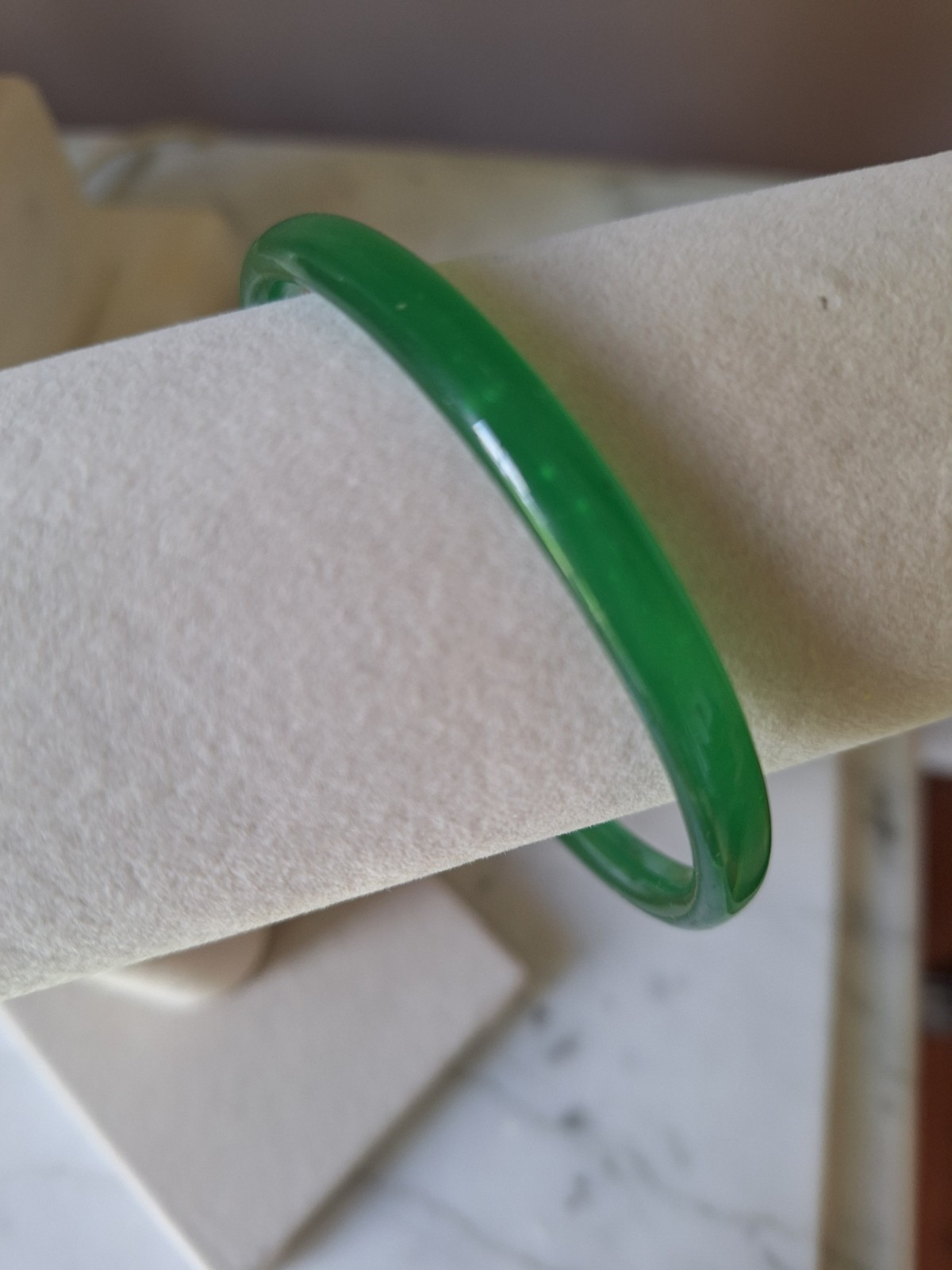 (2) Art Glass Bangle Bracelets Stackable Multi Co… - image 5