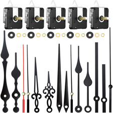 10 Pack Quartz Long Shaft Clock Mechanism Replacement Kit with Hands DIY Repair