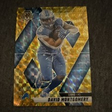 Panini 2025 Mosaic Yellow Prizm David Montgomery #228 Detroit Lions Football