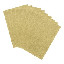 10 Sheets Glitter Foam Sheets Craft Adhesive Sheets EVA Foam Sheets Light Gold