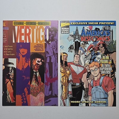 DC Vertigo Preview #1 January 1993 and America's Best Comics Preview 1999