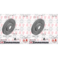 2X ZIMMERMANN BLACK Z BREMSSCHEIBEN 330mm VORNE passend f&uuml;r MERCEDES ML R-KLASSE