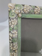 Romantic Shabby Chic Picture Frame Hobby Lobby 4 X 6 Enamel & Pearl