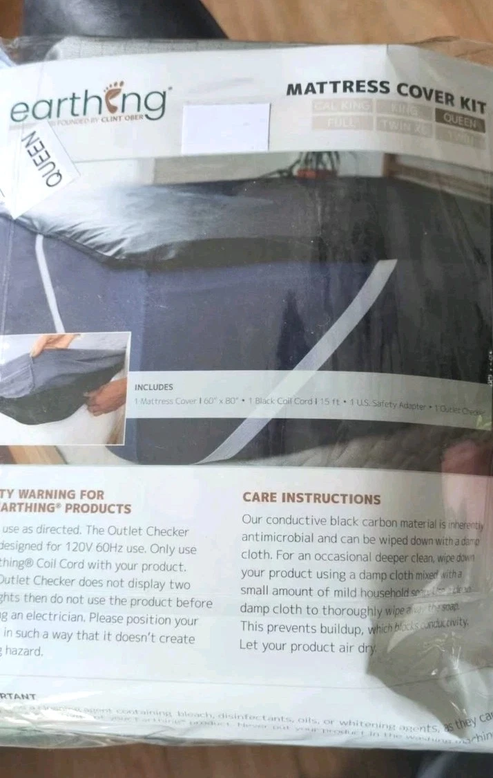 Clint Ober's Queen Size Earthing Mattress Cover Kit - Complete Sleep Solution