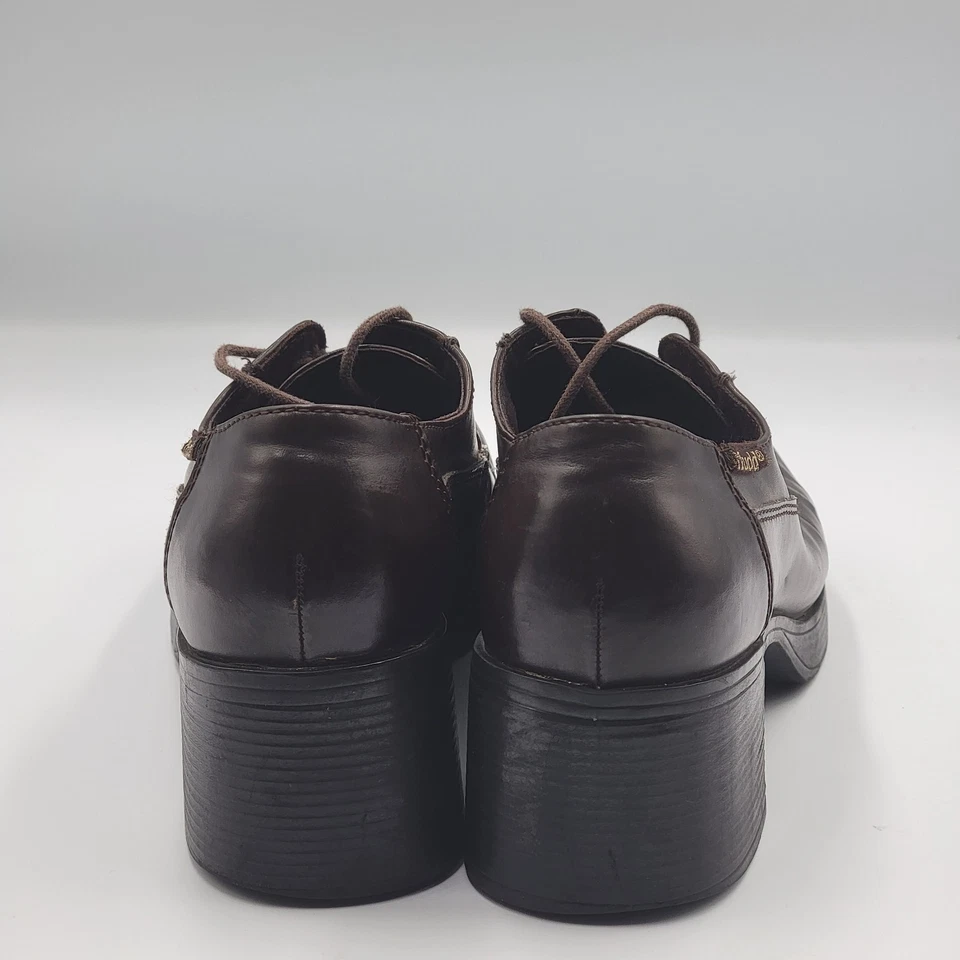 Mocasines Oxford punk vintage años 90 Y2K MUDD gruesos plataforma tacón 8,5 M Foto 4 de 4