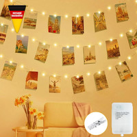 Zaiyw 5M 50 LED Foto Lichterkette Klammern Mit Auto Timer 5 Modi