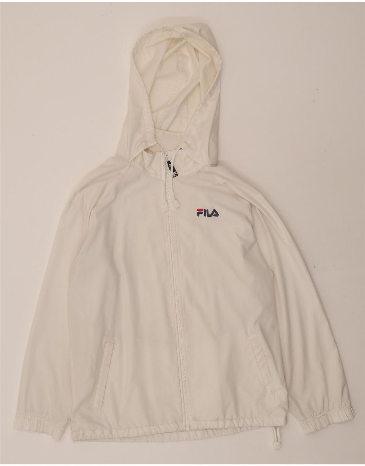 Giacca tuta FILA ragazzo grafica con cappuccio 15 16 anni XL bianco DQ25