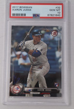 Aaron Judge 2017 Bowman Rookie #32 RC PSA 10 Gem Mint