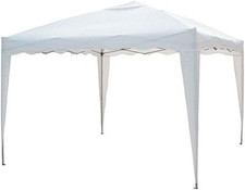 Gazebo Pieghevole E Richiudibile Automatico Con Struttura in Ferro, 2X2 M, Bianc