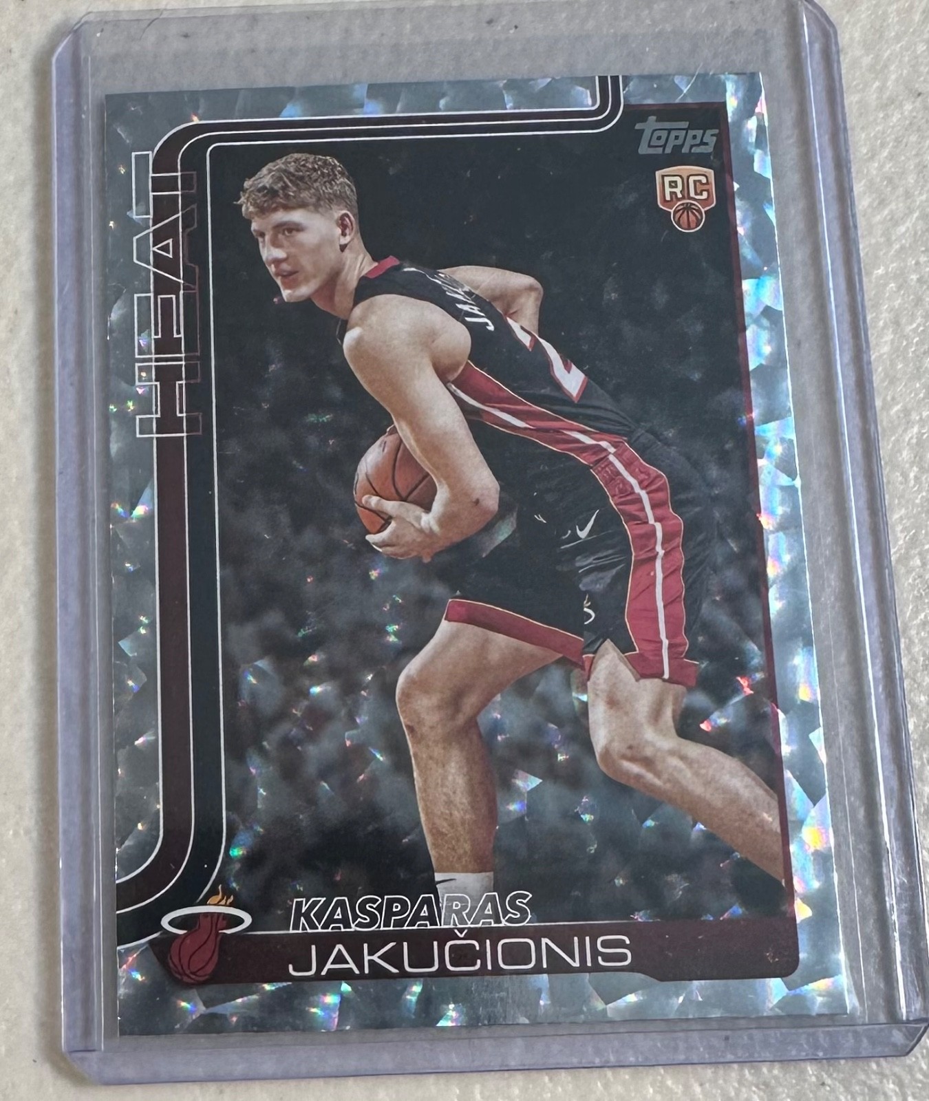 2025-26 Topps - Kasparas Jakucionis #220 Crackleboard Foil RC