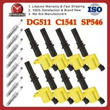 8pcs Performance DG511 Ignition Coil & Spark Plug SP546 For F150 Ford Lincoln US
