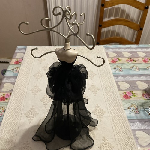 Diamond dress Mannequin Necklace Display Jewellery Rack Organizer 15 inches - Picture 5 of 8