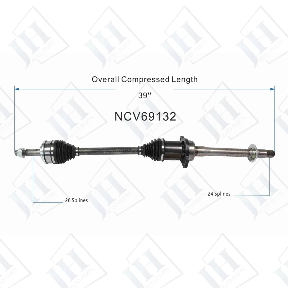 OE Front Pair Left Right CV Axle Shaft For 2018-24 Toyota Camry RAV4 L4 2.5L FWD - Image 3 of 4