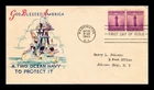 DR JIM STAMPS US COVER NATIONAL DEFENSE FDC SCOTT 901 WWII PATRIOTIC NAVY