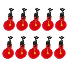10x Automatic Cups Water Feeder Drinker Chicken Waterer Poultry Chook Bird VIC