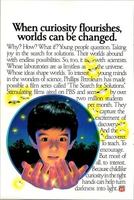 Phillips 66 Curiosity flourishes worlds can be changed Vintage Print Ad 1981