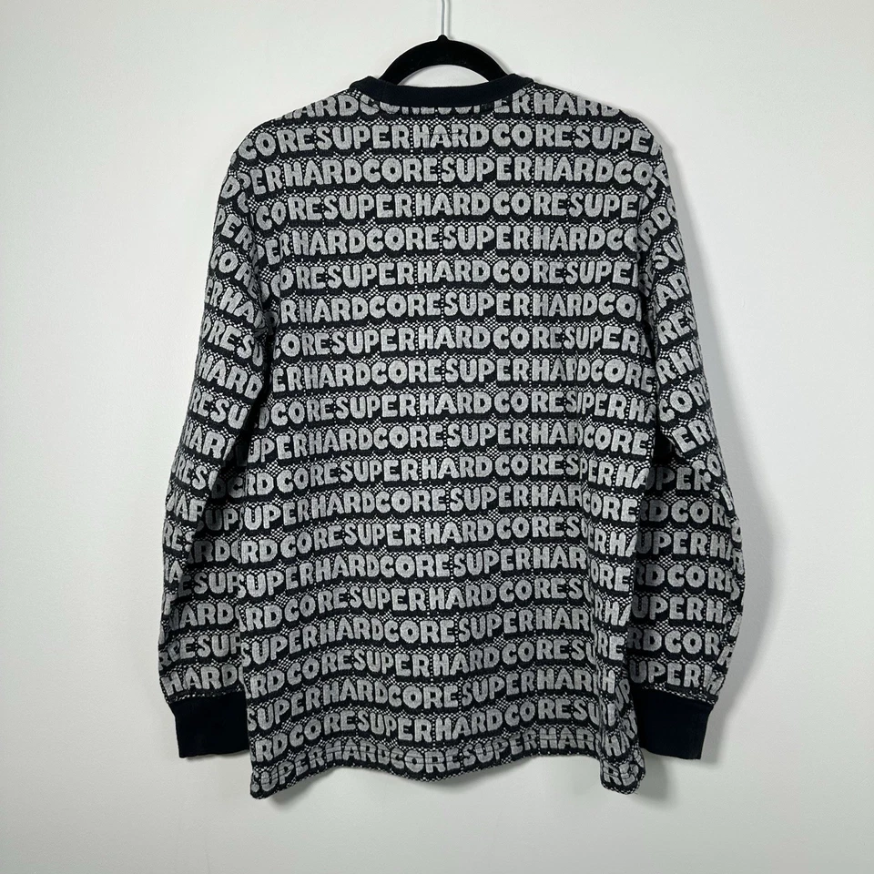 Supreme Men’s Super Hardcore Patterned Crewneck Sweater Size M - Image 2 of 4