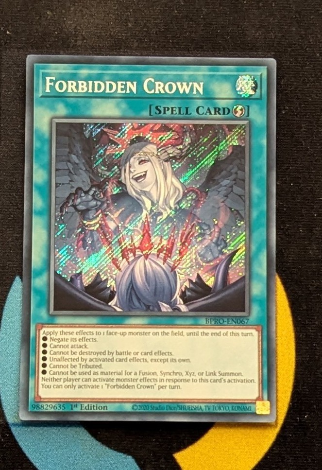BPRO-EN067 Forbidden Crown Secret Rare 1st Edition YuGiOh