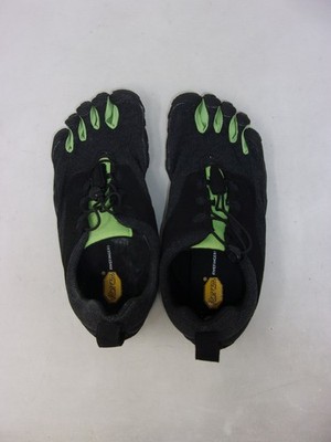 Vibram Men's FiveFingers V-Run Retro, Black/Green, 40 EU / 8-8.5 US - USED