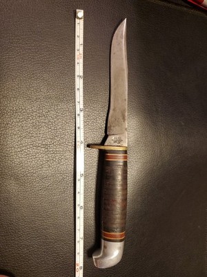 Vintage Western Boulder Colorado Official Boy Scout Fixed Blade Knife BSA L66