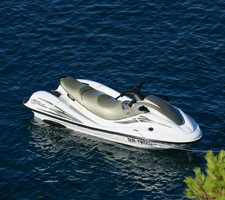 Yamaha WaveRunner Jet-Ski Wassermotorrad 3 Personen Wei&szlig;/Beige/Grau