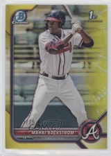 2022 Bowman Chrome Prospects Yellow Refractor 3/75 Mahki Backstrom #BCP-121 03ns
