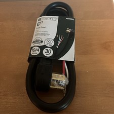 Utilitech Dryer Cord 6 ft 4 Prong Plug 10/4 Gauge 30 AMP 0333552 New