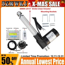 Electronic Single Axis Solar Tracker Tracking System W/ 6" 6000N Linear Actuator