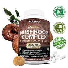 Advanced Mushroom Complex  A superb blend of mushrooms, 120 vegan capsules