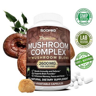 Advanced Mushroom Complex | A superb blend of mushrooms, 120 vegan capsules
