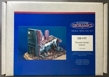 Custom Dioramics CD-117 Ruined House Interior 1:35 Scale Replica Model Kit 1/35