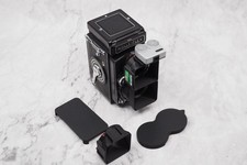 Rolleiflex Bay III Lens Dual Single Hood/Shade  Cap for 2.8F C D E no camera 