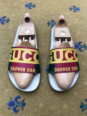Gucci Sandalen Slide Slider Sandaletten Dapper Dan grün rot Web Herren UK 11 US 12 45