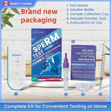 ACCUFAST Sperm Male Men Fertility Test Kit Pregnancy preparation - Upgraded