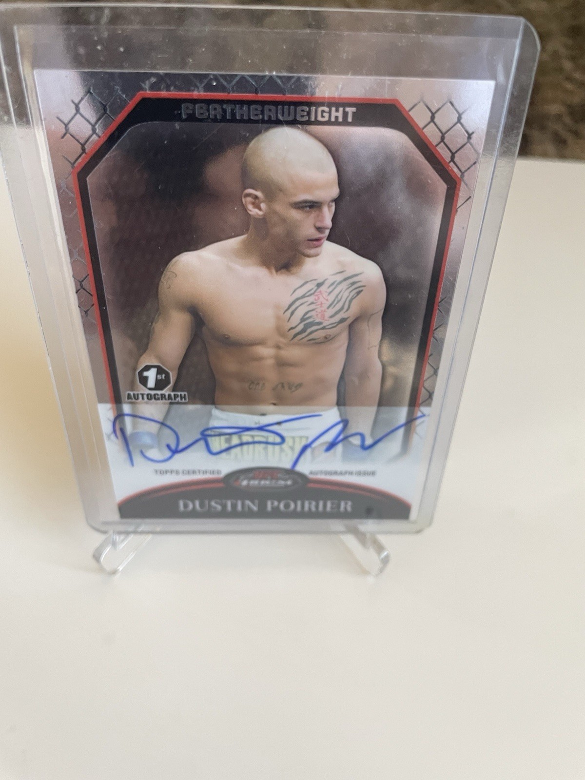 2011 Topps Finest UFC - Fighter Autographs Dustin Poirier #A-DP (AU, RC)