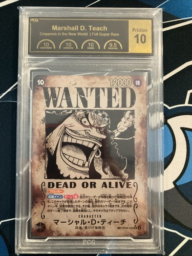 Marshall D. Teach Wanted SP PCG Pristine 10 One Piece OP09-093 Japanese
