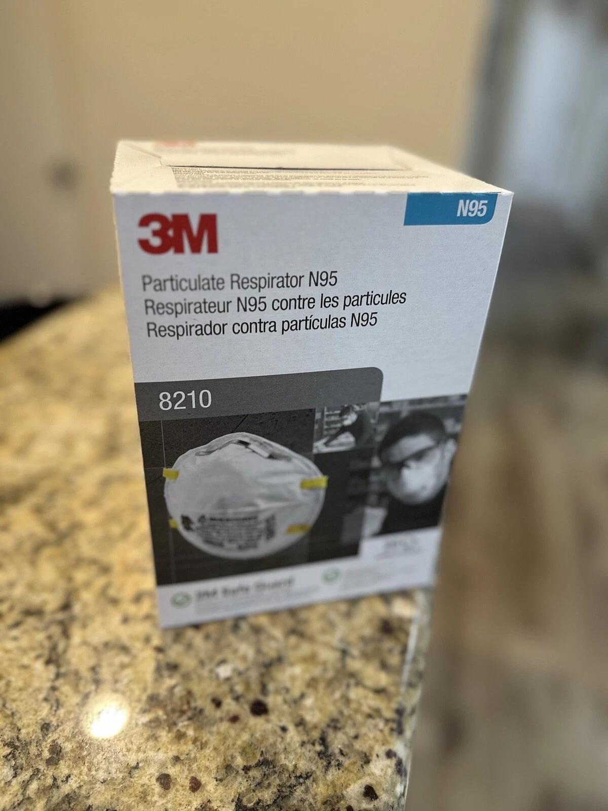 3M N95 Particulate Respirator Face Mask (8210) Compliant 8 Pack Of 20 NIOSH appr